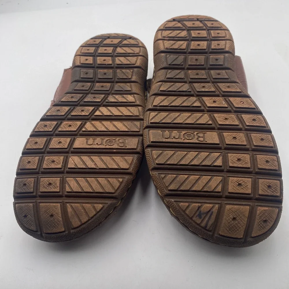 Born H39606 Fisherman Sandals Mens 10 43 Brown Leather Handcrafted Rugged Casual